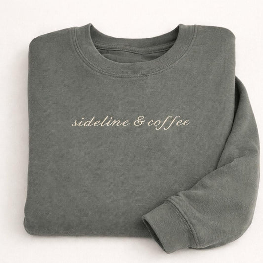 Embroidered Game Day Mom Sweatshirt | Comfort Colors Crewneck