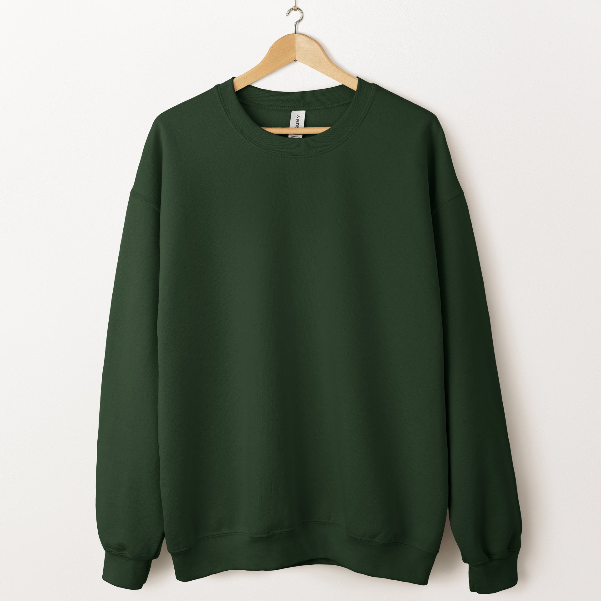 Gildan 18000 Forest Green Mockup