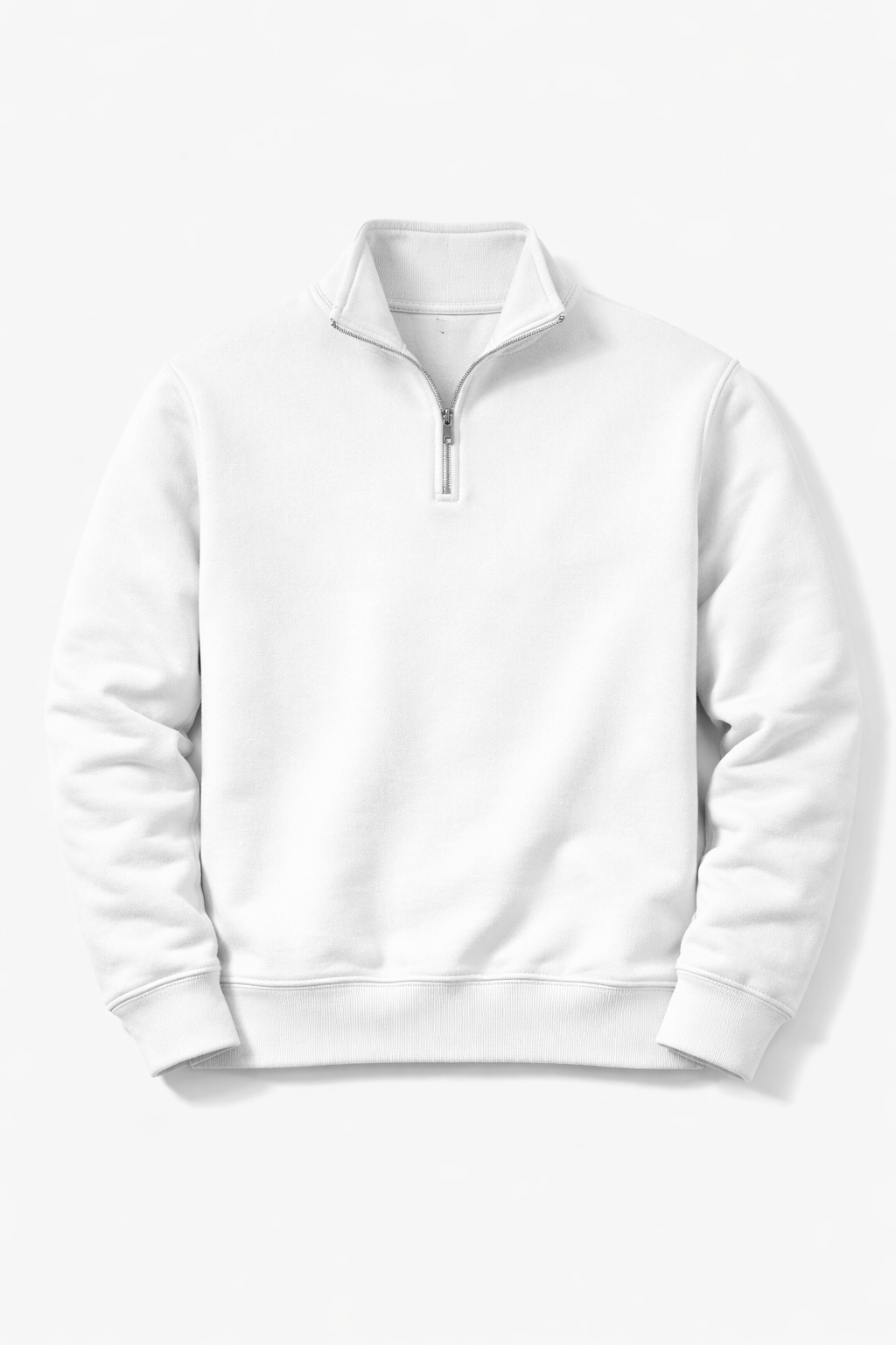 White Golf Quarter-Zip Pullover