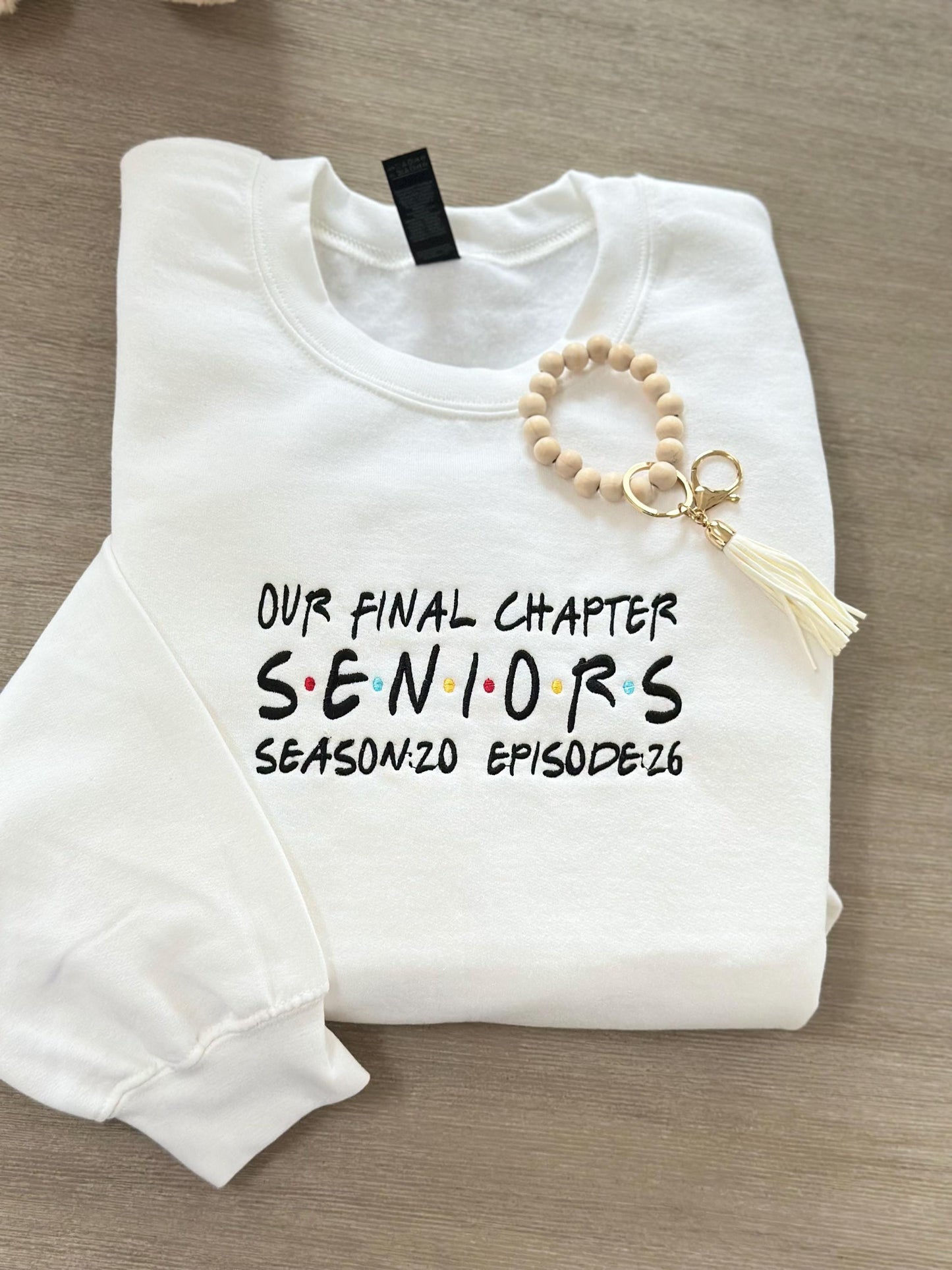 Class of 2026 Senior Sweatshirt Embroidered Senior Graduation Gift Shirt Friends High School Grad