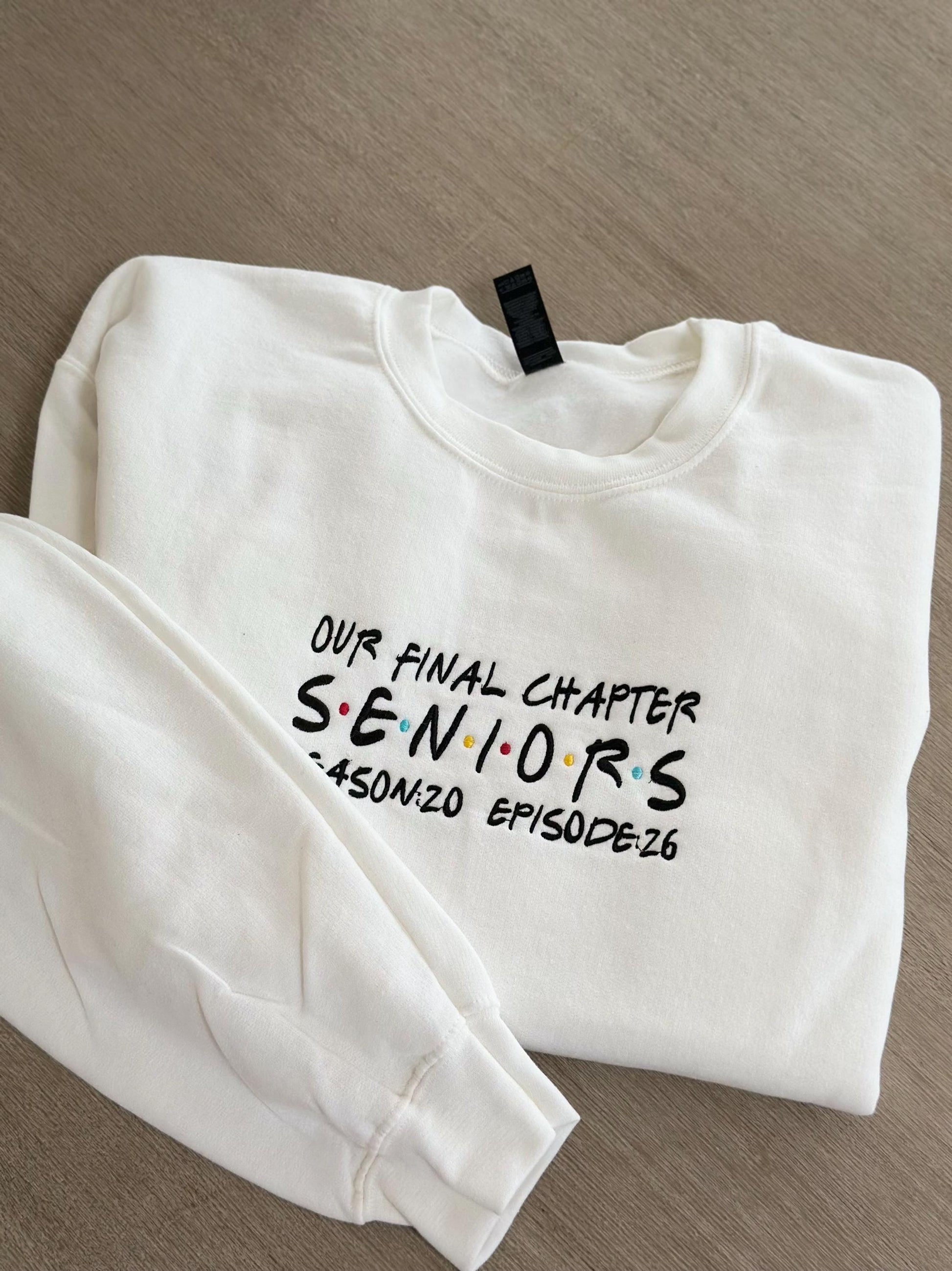 Class of 2026 Senior Sweatshirt Embroidered Senior Graduation Gift Shirt Friends High School Grad