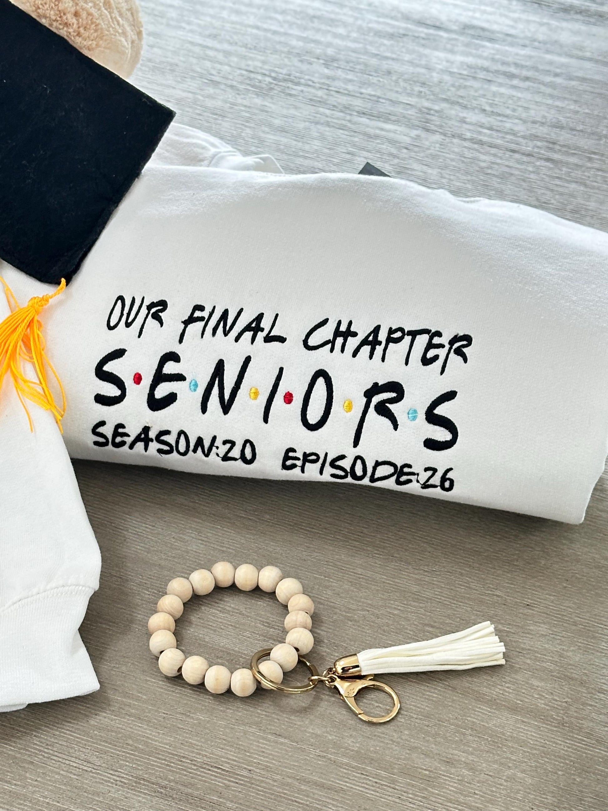 Class of 2026 Senior Sweatshirt Embroidered Senior Graduation Gift Shirt Friends High School Grad