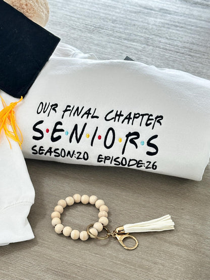 Class of 2026 Senior Sweatshirt Embroidered Senior Graduation Gift Shirt Friends High School Grad