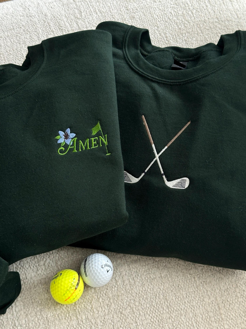 Masters Golf Sweatshirt Embroidered, Tournament Golfing Season Crewneck Golf gifts , Minimalist Golf Shirt
