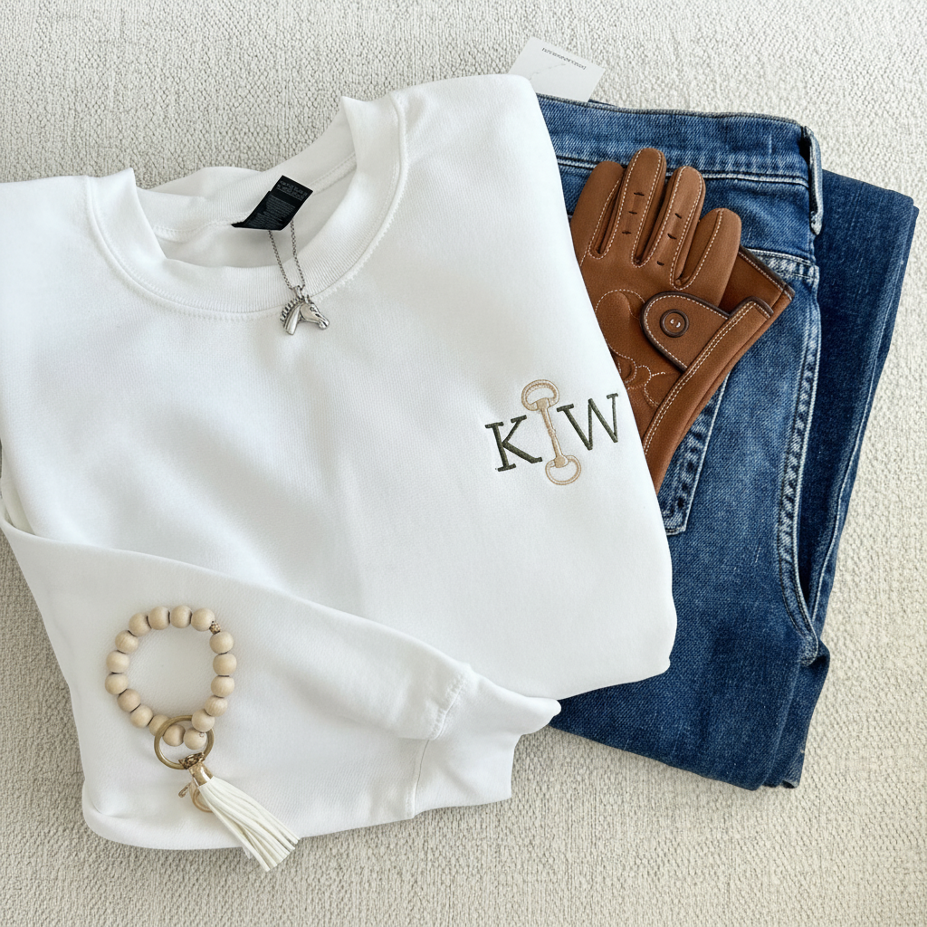 Personalized Equestrian Sweatshirt Mockup