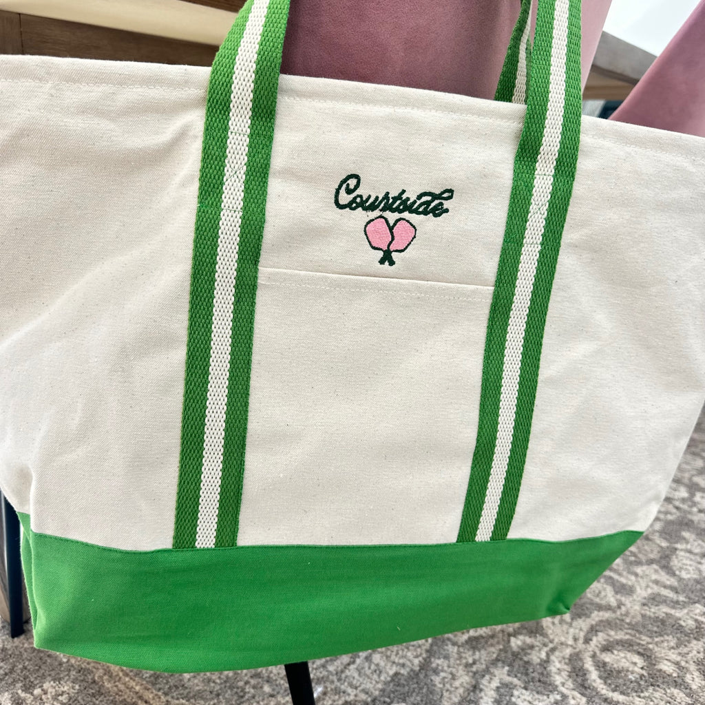 Courtside Pickleball Tote Bag - Green