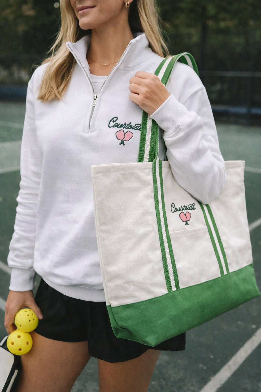 Courtside Pickleball Quarter-Zip Sweatshirt - Lifestyle