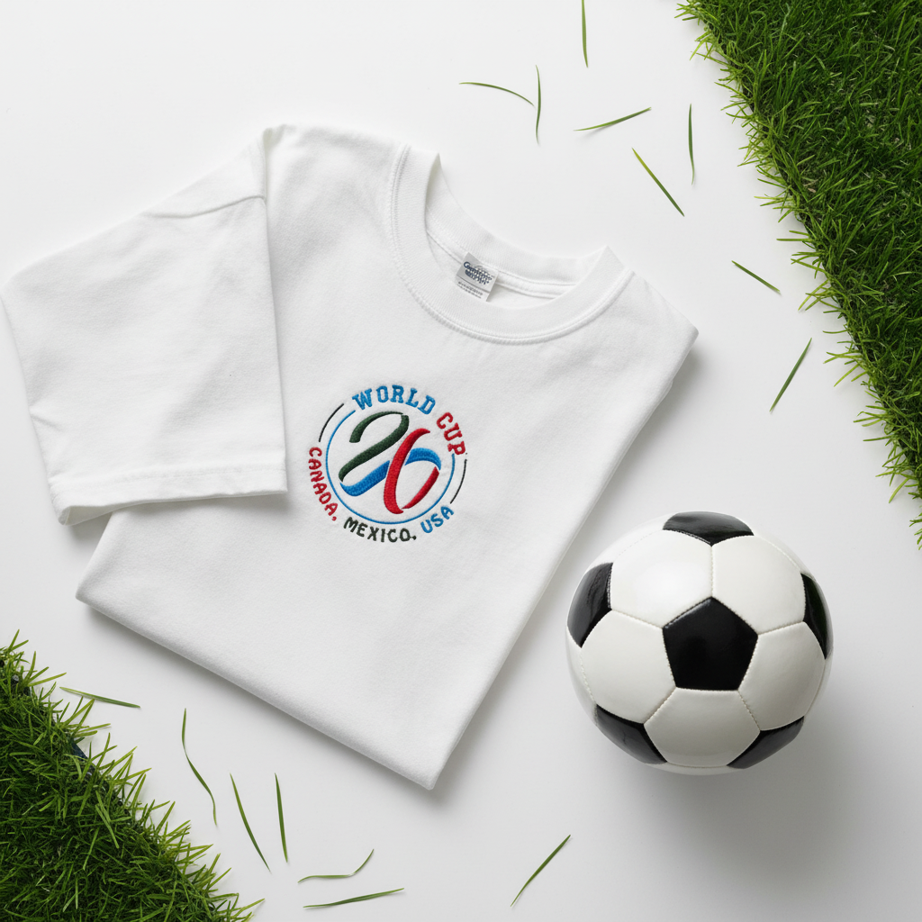 World Cup 2026 Embroidered Tee | CAN • USA • MEX